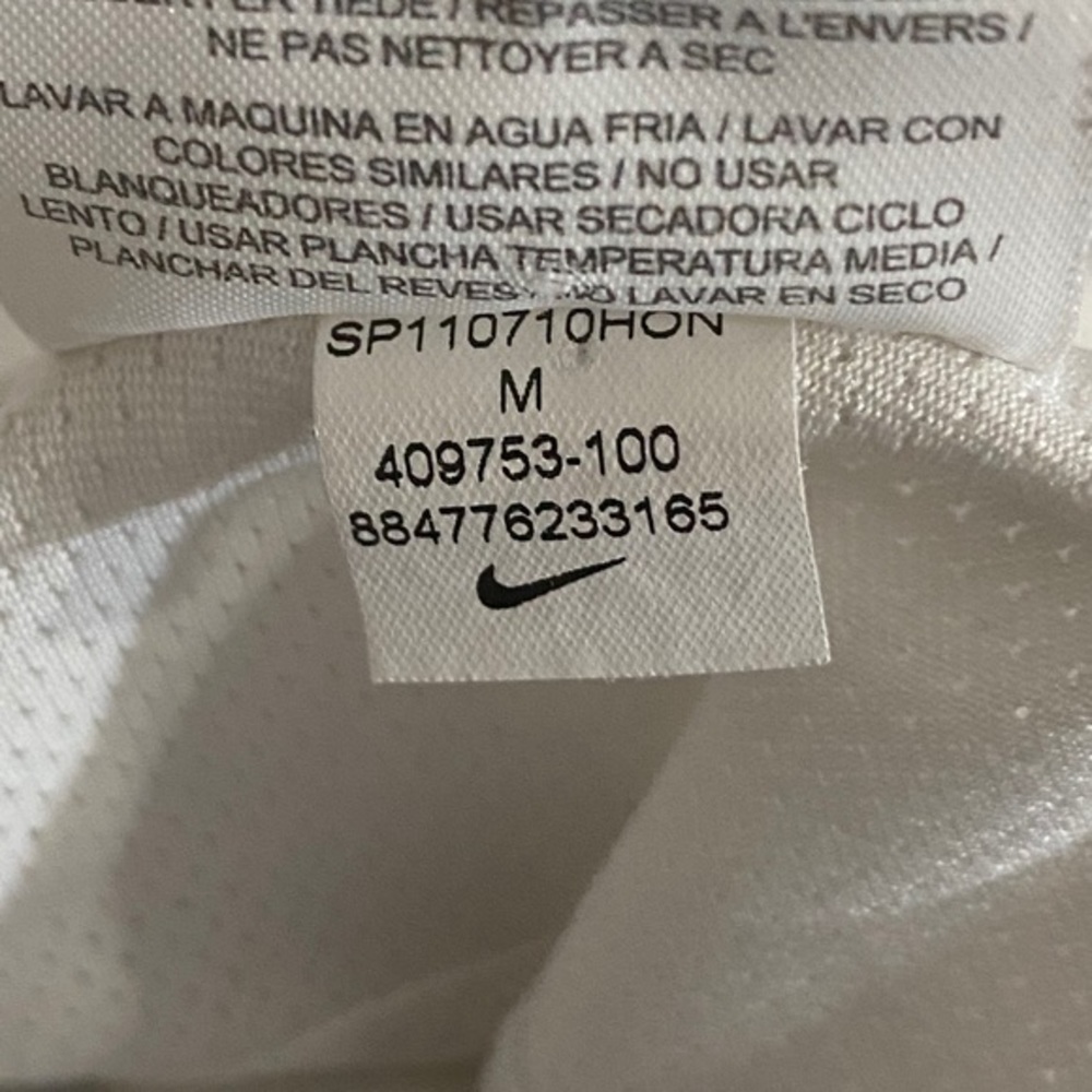 Nike Dri-FIT White Mesh Tank Top Size M Athletic Workout Top - Picture 5 of 11